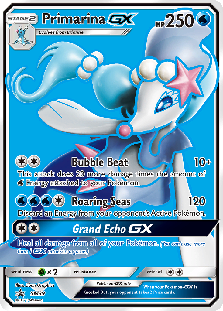 Primarina GX (SM39) [Sun & Moon: Black Star Promos] | Good Games Cannington