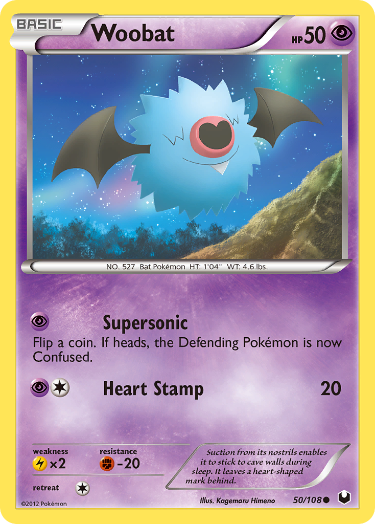 Woobat (50/108) [Black & White: Dark Explorers] | Good Games Cannington