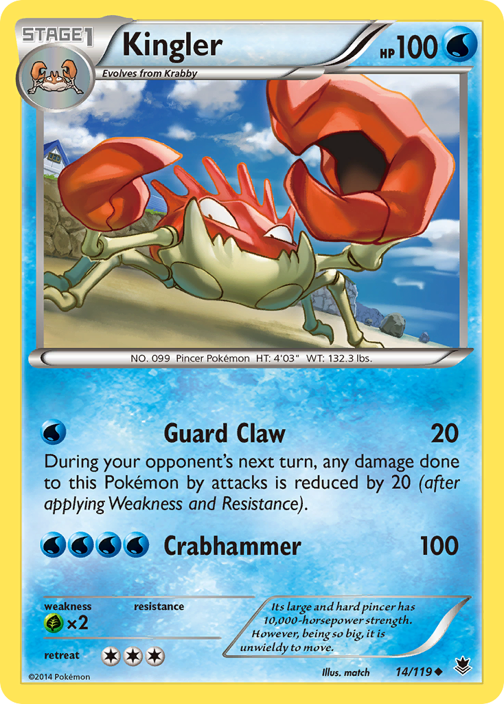 Kingler (14/119) [XY: Phantom Forces] | Good Games Cannington