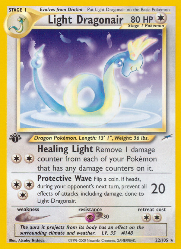 Light Dragonair (22/105) [Neo Destiny 1st Edition] | Good Games Cannington