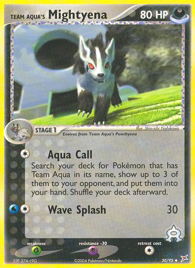 Team Aqua's Mightyena (30/95) [EX: Team Magma vs Team Aqua] | Good Games Cannington