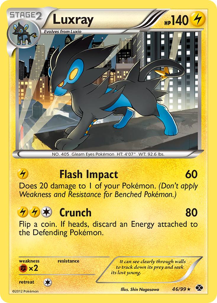 Luxray (46/99) [Black & White: Next Destinies] | Good Games Cannington