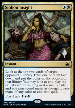 Siphon Insight (Promo Pack) [Innistrad: Midnight Hunt Promos] | Good Games Cannington