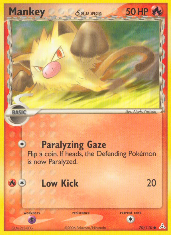 Mankey (70/110) (Delta Species) [EX: Holon Phantoms] | Good Games Cannington