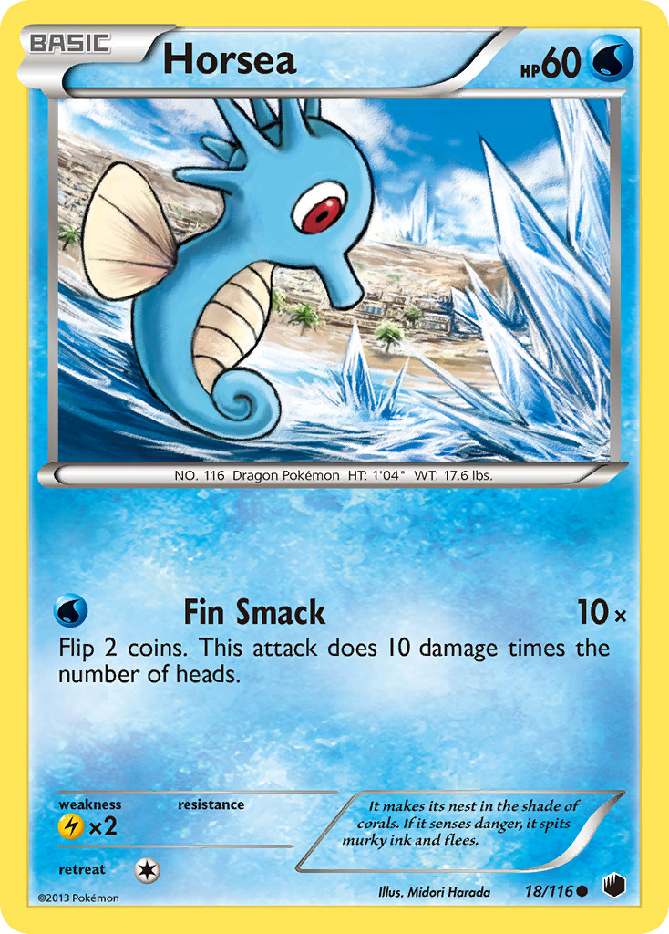 Horsea (18/116) [Black & White: Plasma Freeze] | Good Games Cannington