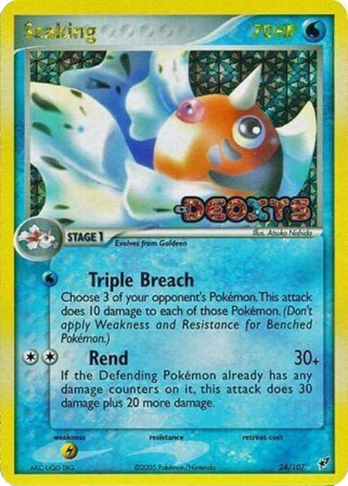 Seaking (24/107) (Stamped) [EX: Deoxys] | Good Games Cannington