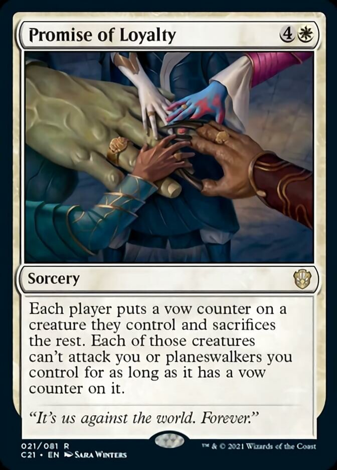 Promise of Loyalty [Commander 2021] | Good Games Cannington