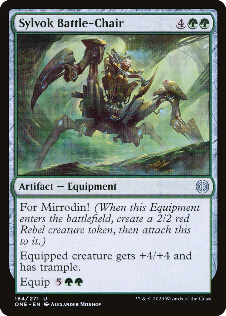 Sylvok Battle-Chair [Phyrexia: All Will Be One] | Good Games Cannington