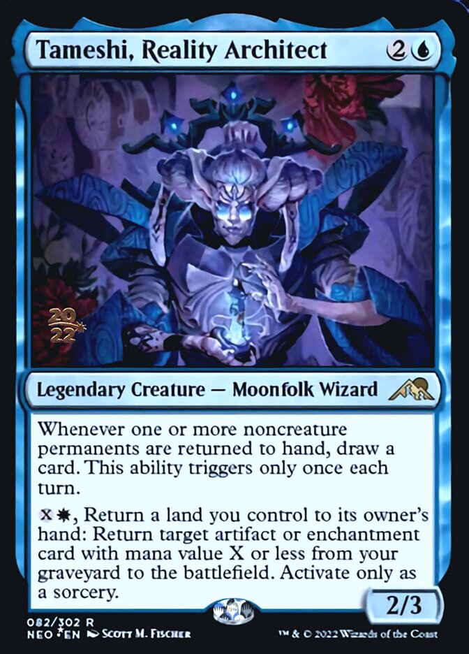 Tameshi, Reality Architect [Kamigawa: Neon Dynasty Prerelease Promos] | Good Games Cannington