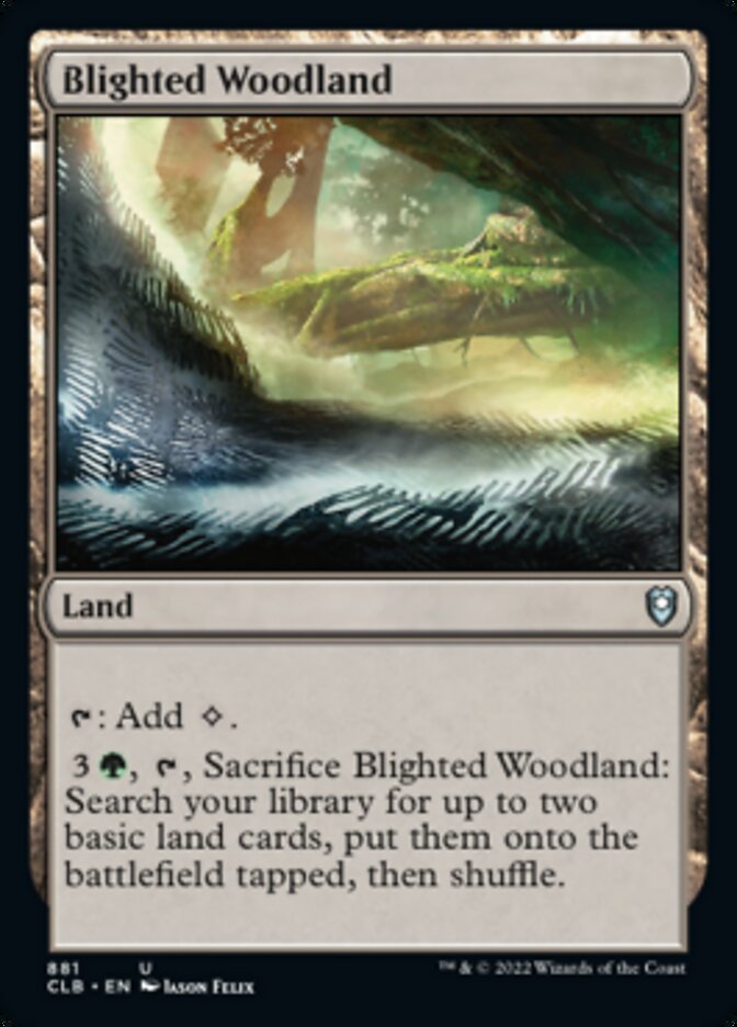 Blighted Woodland [Commander Legends: Battle for Baldur's Gate] | Good Games Cannington