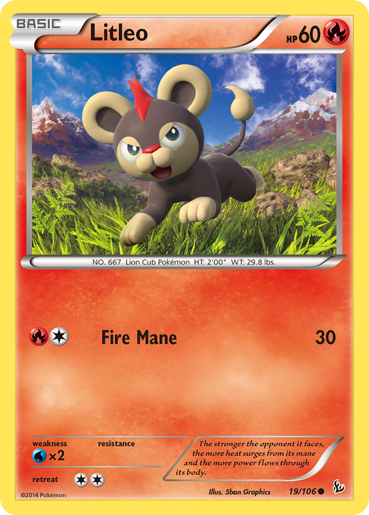 Litleo (19/106) [XY: Flashfire] | Good Games Cannington