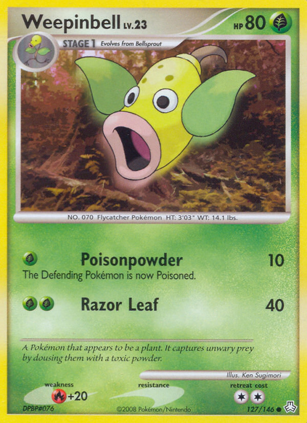 Weepinbell (127/146) [Diamond & Pearl: Legends Awakened] | Good Games Cannington
