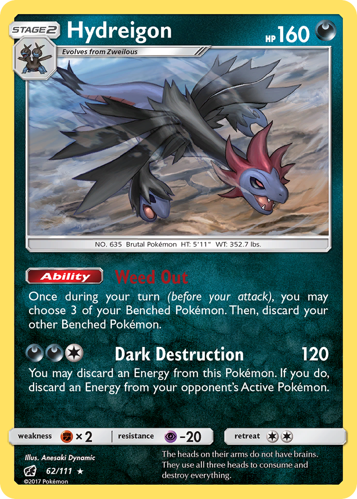 Hydreigon (62/111) [Sun & Moon: Crimson Invasion] | Good Games Cannington