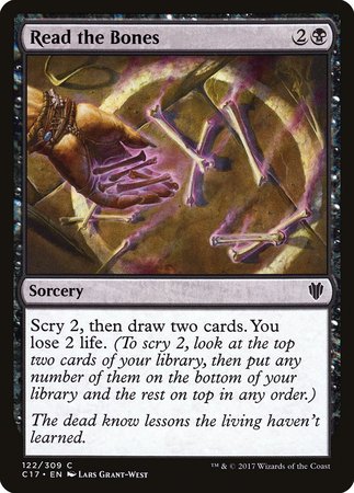 Read the Bones [Commander 2017] | Good Games Cannington