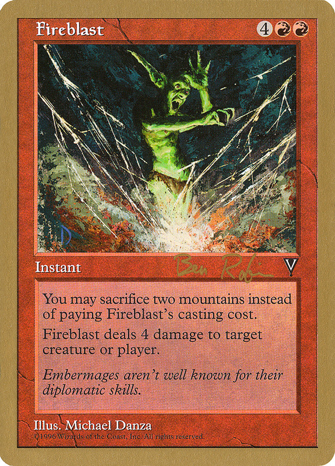 Fireblast (Ben Rubin) [World Championship Decks 1998] | Good Games Cannington