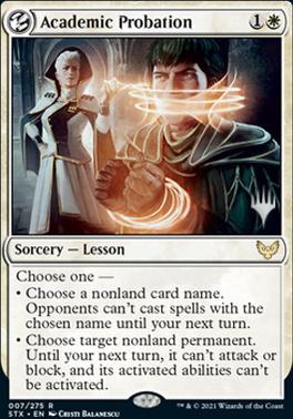 Academic Probation (Promo Pack) [Strixhaven: School of Mages Promos] | Good Games Cannington