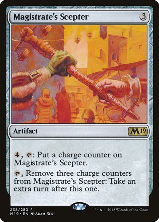 Magistrate's Scepter [Core Set 2019] | Good Games Cannington