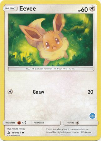 Eevee (104/156) (Deck Exclusive #26) [Sun & Moon: Trainer Kit - Alolan Ninetales] | Good Games Cannington