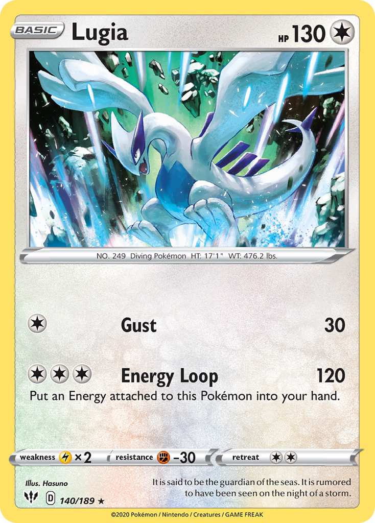 Lugia (140/189) [Sword & Shield: Darkness Ablaze] | Good Games Cannington