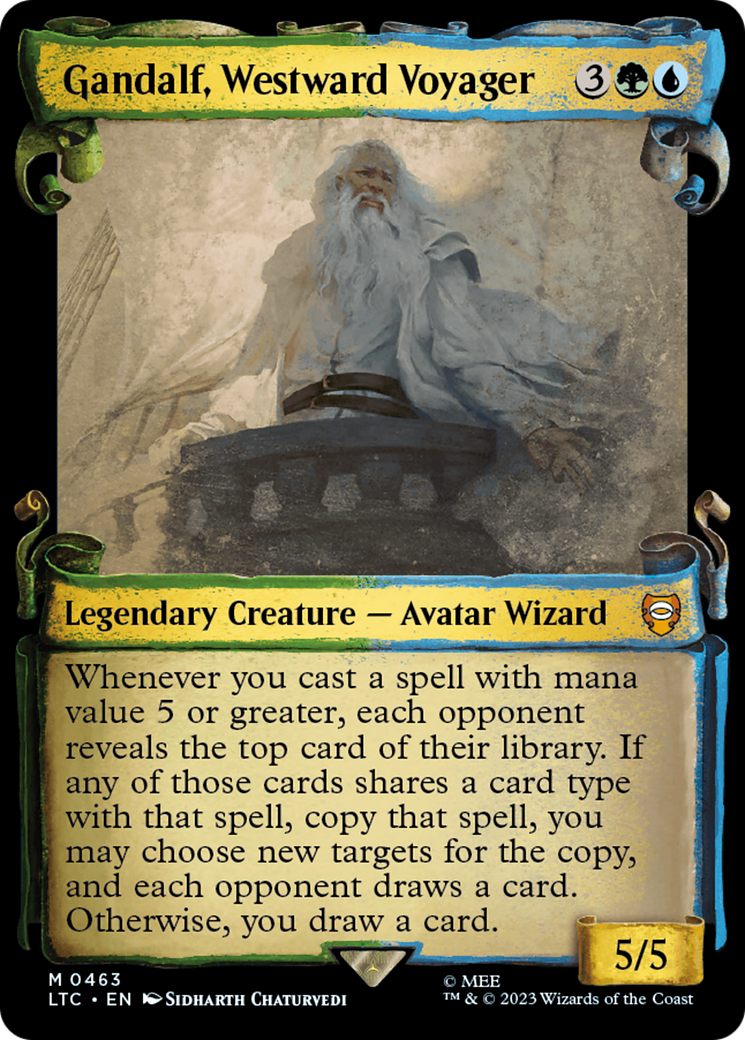 Gandalf, Westward Voyager [The Lord of the Rings: Tales of Middle-Earth Commander Showcase Scrolls] | Good Games Cannington