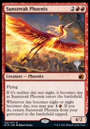 Sunstreak Phoenix (Promo Pack) [Innistrad: Midnight Hunt Promos] | Good Games Cannington