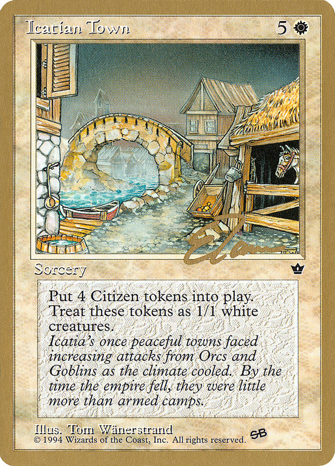 Icatian Town (Eric Tam) (SB) [Pro Tour Collector Set] | Good Games Cannington