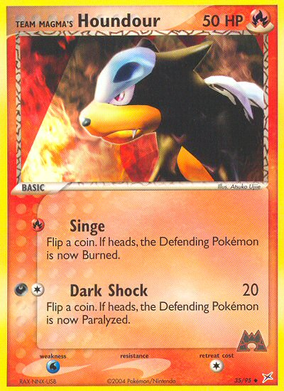 Team Magma's Houndour (35/95) [EX: Team Magma vs Team Aqua] | Good Games Cannington