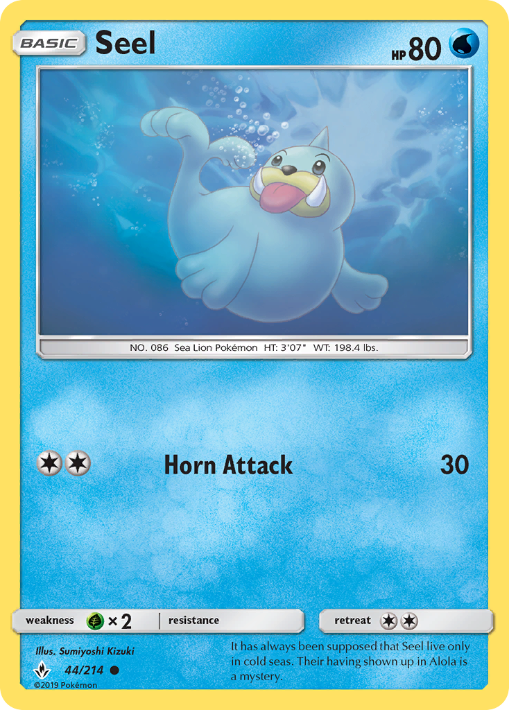 Seel (44/214) [Sun & Moon: Unbroken Bonds] | Good Games Cannington