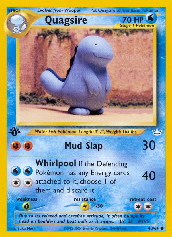 Quagsire (48/64) [Neo Revelation 1st Edition] | Good Games Cannington