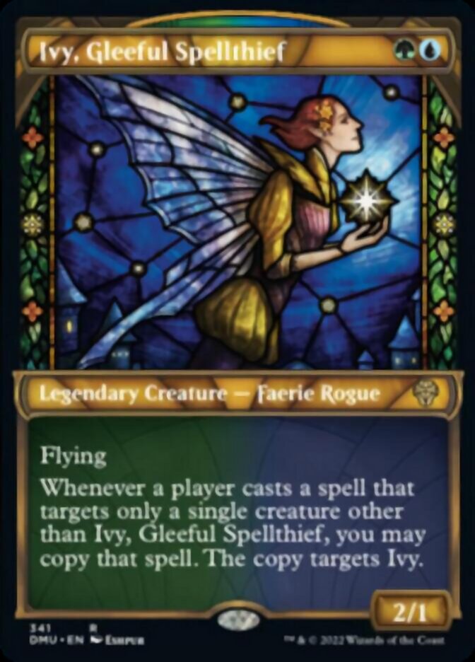 Ivy, Gleeful Spellthief (Showcase Textured) [Dominaria United] | Good Games Cannington