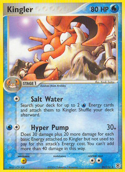 Kingler (26/112) [EX: FireRed & LeafGreen] | Good Games Cannington