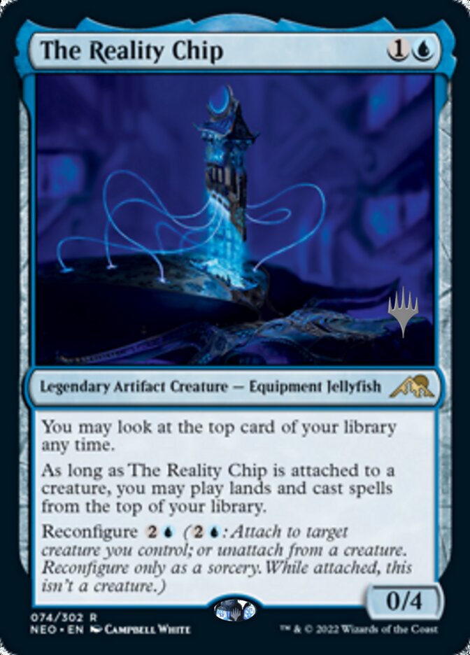 The Reality Chip (Promo Pack) [Kamigawa: Neon Dynasty Promos] | Good Games Cannington
