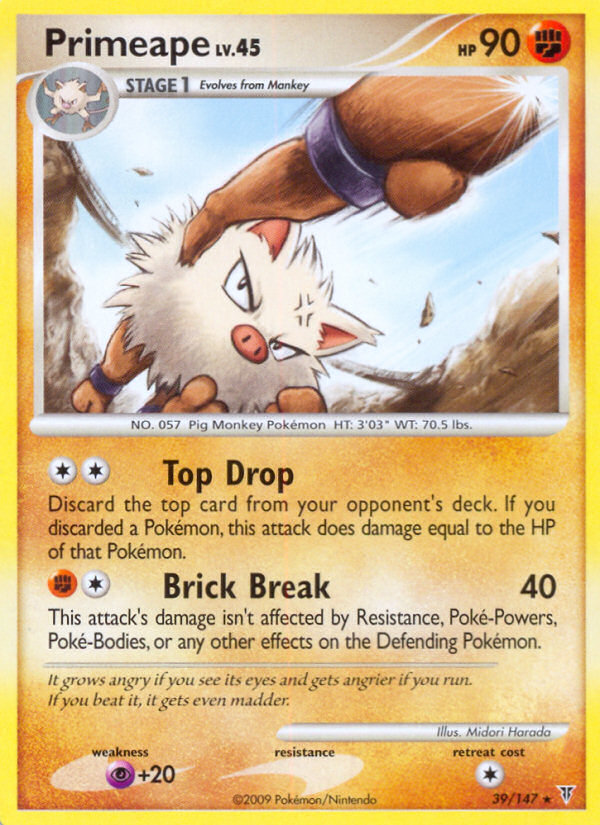 Primeape (39/147) [Platinum: Supreme Victors] | Good Games Cannington
