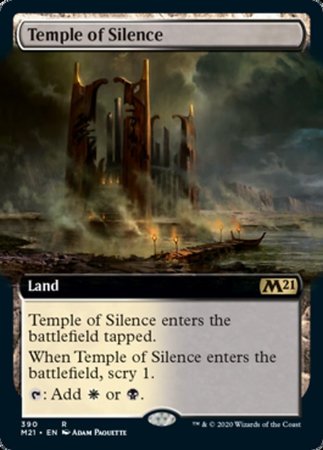 Temple of Silence (Extended Art) [Core Set 2021] | Good Games Cannington