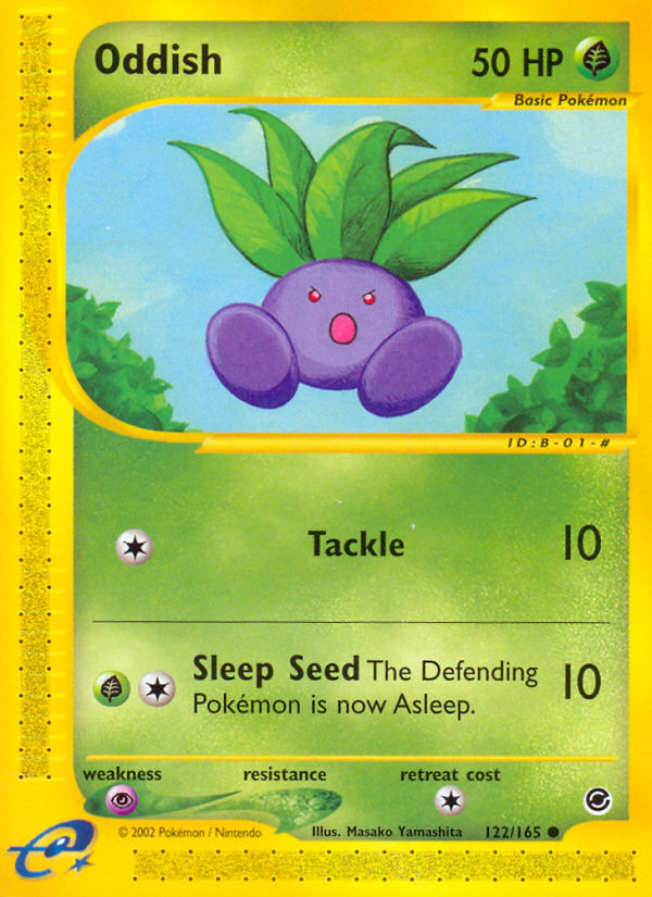 Oddish (122/165) [Expedition: Base Set] | Good Games Cannington