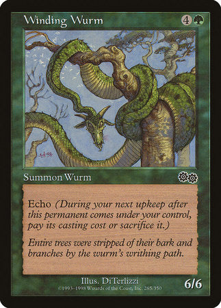 Winding Wurm [Urza's Saga] | Good Games Cannington