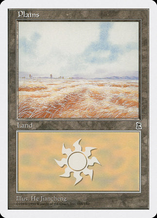 Plains (166) [Portal Three Kingdoms] | Good Games Cannington