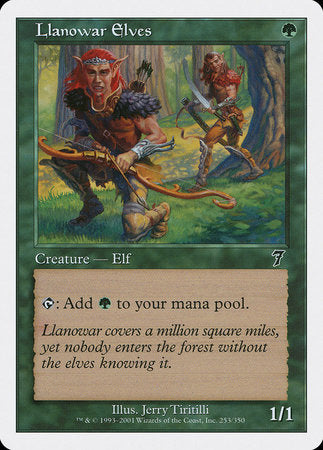 Llanowar Elves [Seventh Edition] | Good Games Cannington