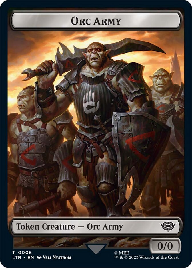 Orc Army Token (06) [The Lord of the Rings: Tales of Middle-Earth Tokens] | Good Games Cannington
