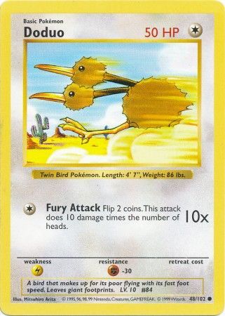 Doduo (48/102) [Base Set Shadowless Unlimited] | Good Games Cannington