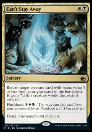 Can't Stay Away (Promo Pack) [Innistrad: Midnight Hunt Promos] | Good Games Cannington