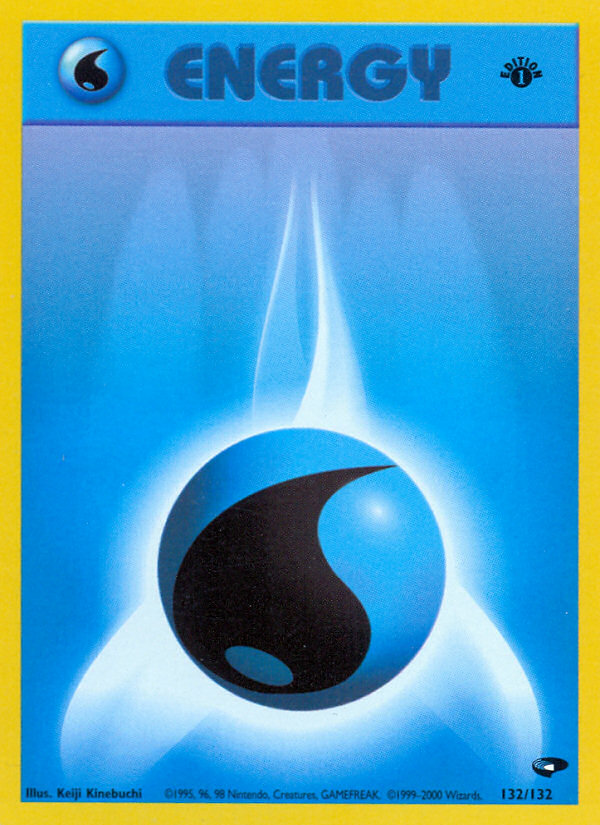 Water Energy (132/132) [Gym Challenge 1st Edition] | Good Games Cannington