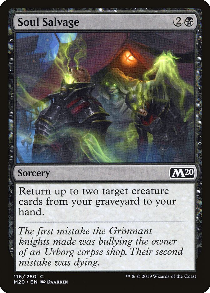 Soul Salvage [Core Set 2020] | Good Games Cannington