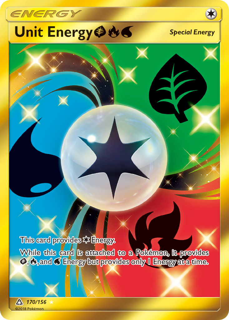 Unit Energy (170/156) (Grass, Fire, Water) [Sun & Moon: Ultra Prism] | Good Games Cannington