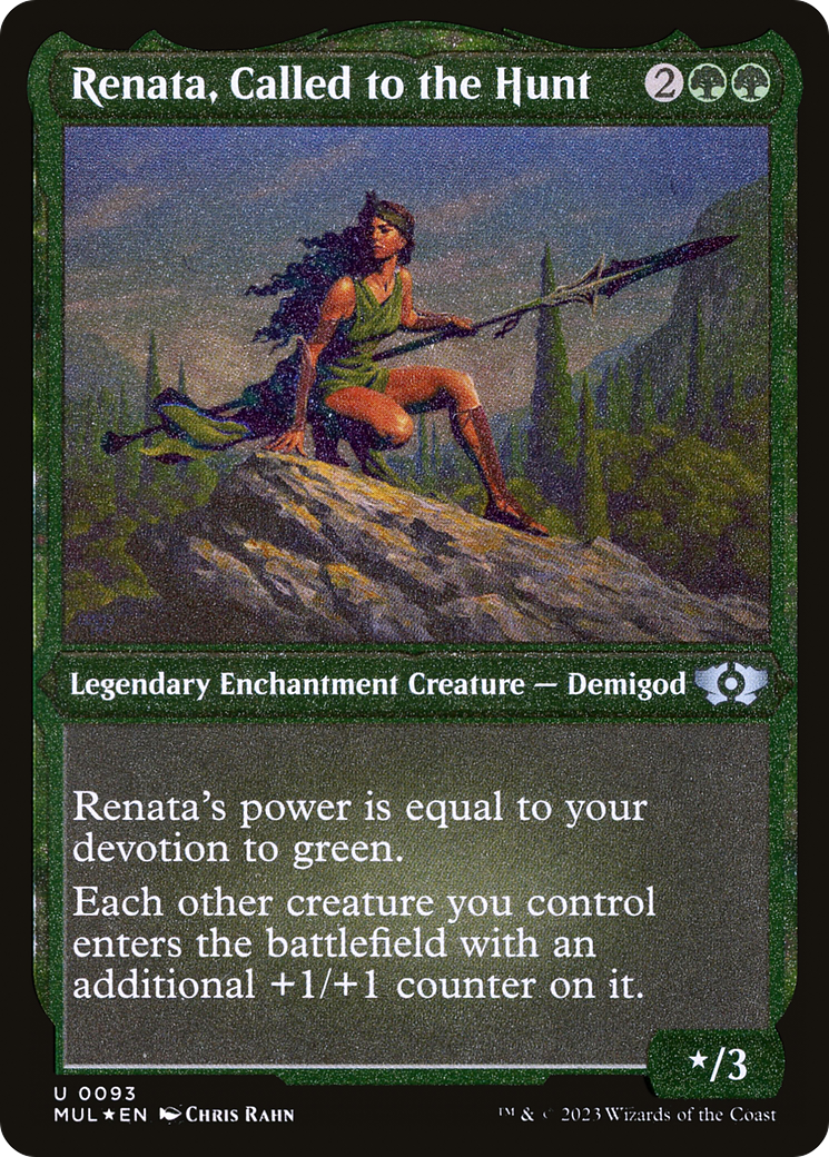 Renata, Called to the Hunt (Foil Etched) [Multiverse Legends] | Good Games Cannington