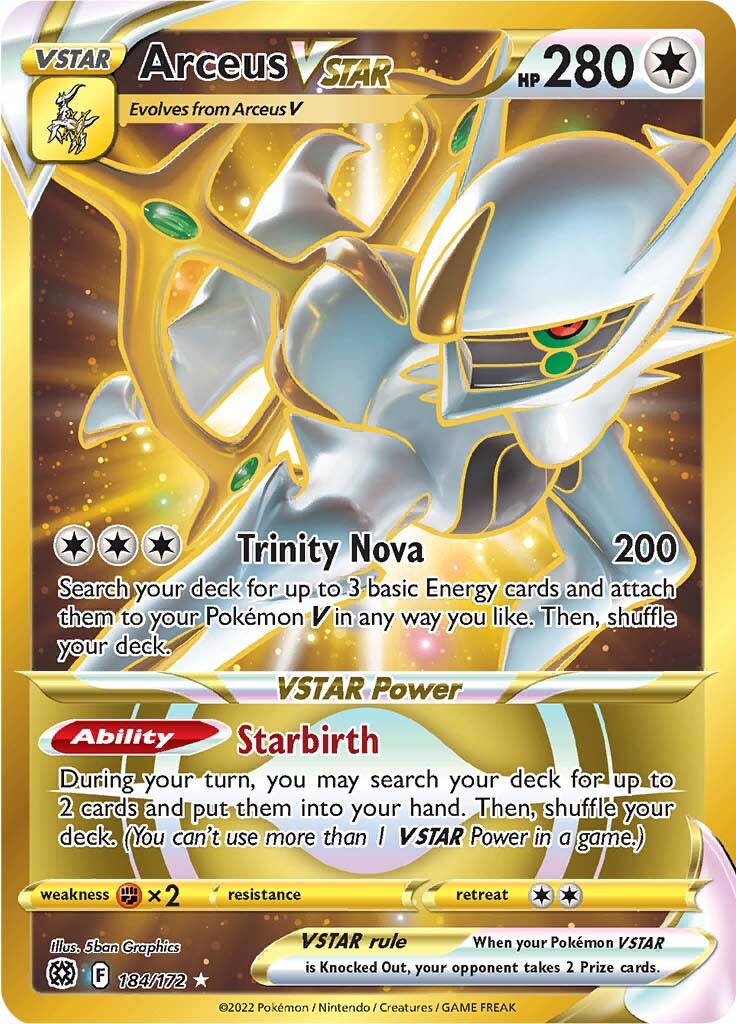 Arceus VSTAR (184/172) [Sword & Shield: Brilliant Stars] | Good Games Cannington