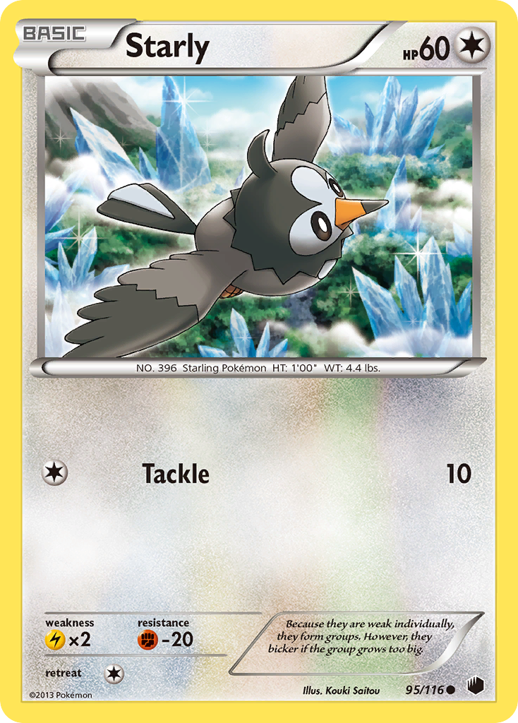 Starly (95/116) [Black & White: Plasma Freeze] | Good Games Cannington