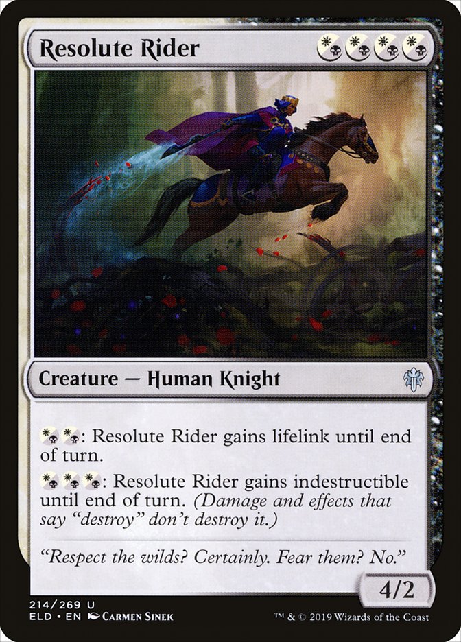 Resolute Rider [Throne of Eldraine] | Good Games Cannington