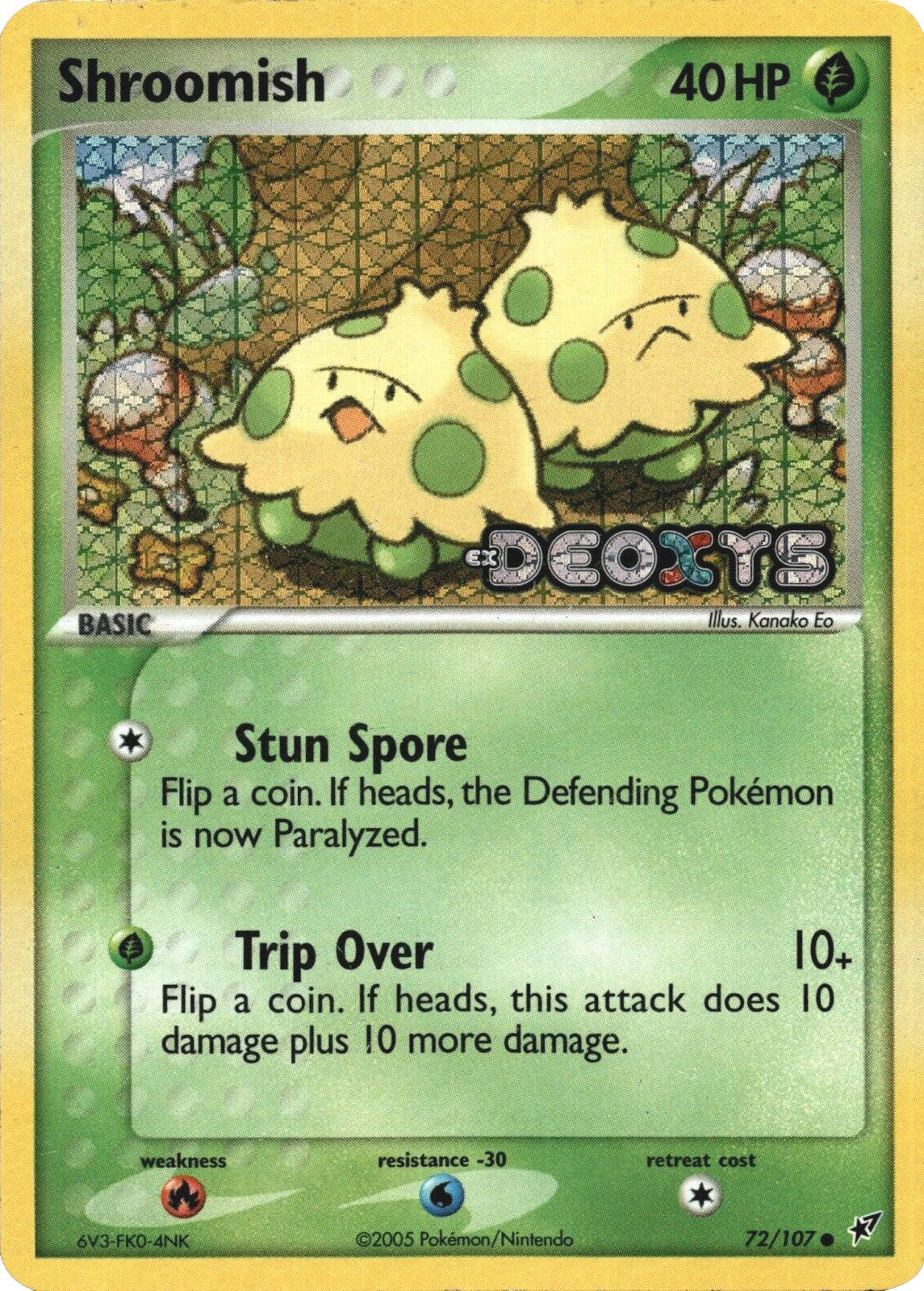 Shroomish (72/107) (Stamped) [EX: Deoxys] | Good Games Cannington