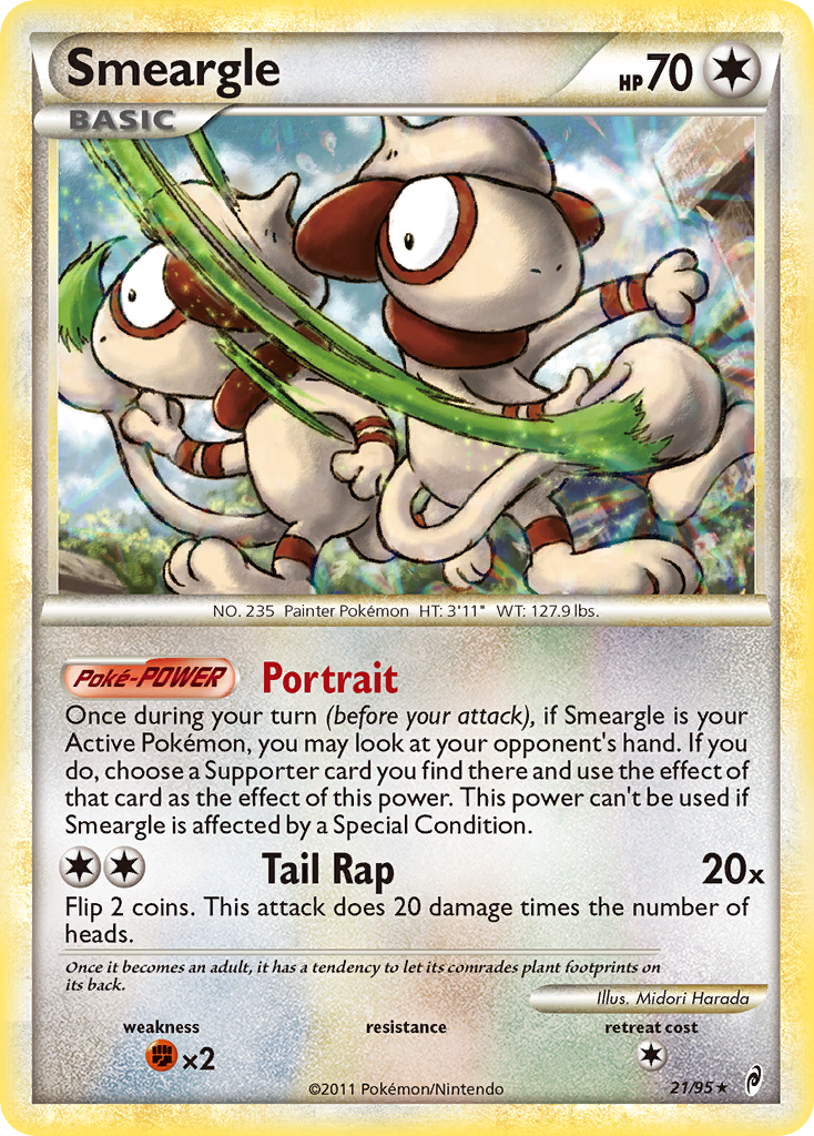 Smeargle (21/95) [HeartGold & SoulSilver: Call of Legends] | Good Games Cannington